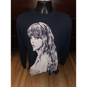 Taylor Swift The Eras Tour Midnight Blue Long Sleeve Tee Size Small